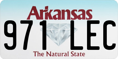 AR license plate 971LEC