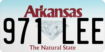 AR license plate 971LEE