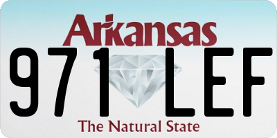 AR license plate 971LEF