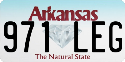 AR license plate 971LEG