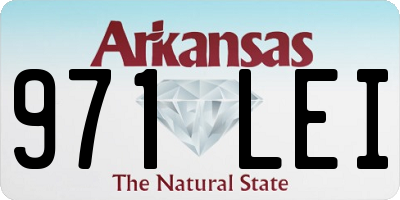 AR license plate 971LEI