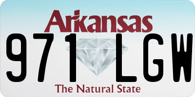 AR license plate 971LGW