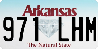 AR license plate 971LHM