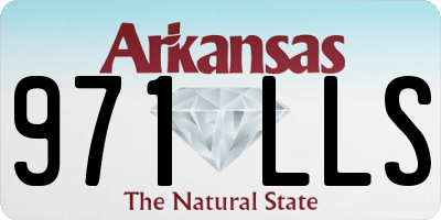 AR license plate 971LLS