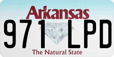 AR license plate 971LPD