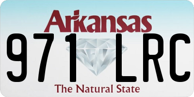 AR license plate 971LRC