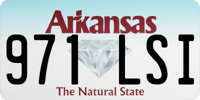 AR license plate 971LSI