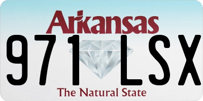 AR license plate 971LSX