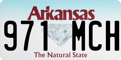 AR license plate 971MCH