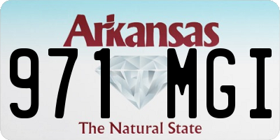 AR license plate 971MGI