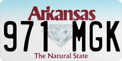 AR license plate 971MGK