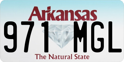 AR license plate 971MGL