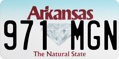 AR license plate 971MGN
