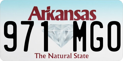AR license plate 971MGO