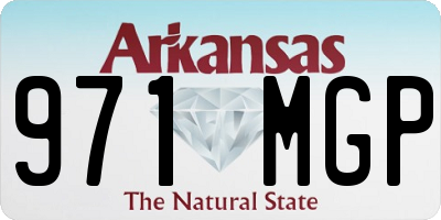 AR license plate 971MGP