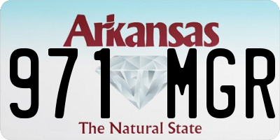 AR license plate 971MGR