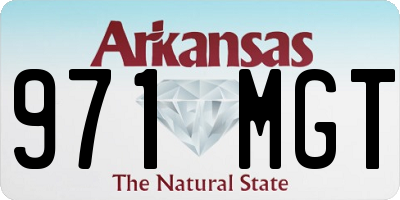 AR license plate 971MGT