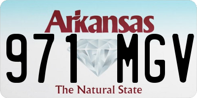 AR license plate 971MGV