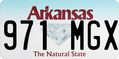 AR license plate 971MGX