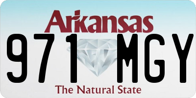 AR license plate 971MGY