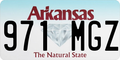 AR license plate 971MGZ