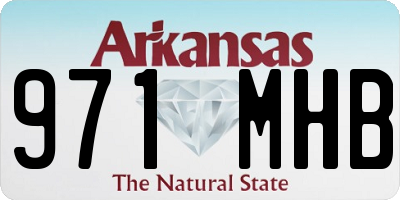 AR license plate 971MHB