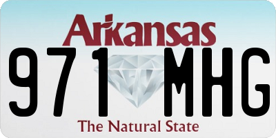 AR license plate 971MHG