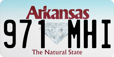 AR license plate 971MHI