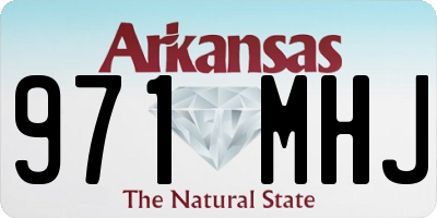 AR license plate 971MHJ