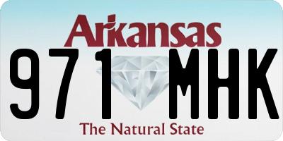 AR license plate 971MHK