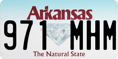AR license plate 971MHM