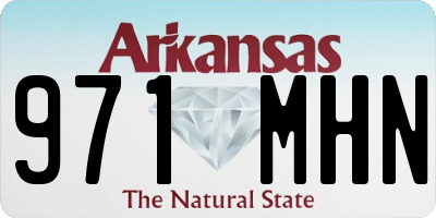 AR license plate 971MHN