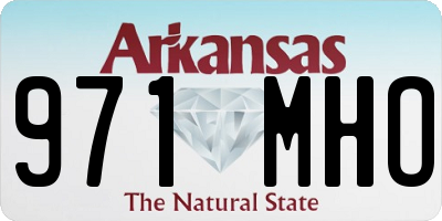 AR license plate 971MHO