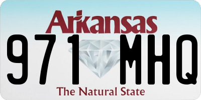 AR license plate 971MHQ
