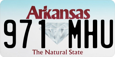 AR license plate 971MHU