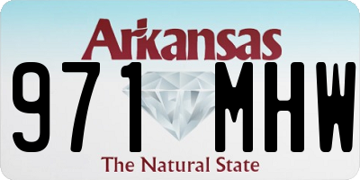 AR license plate 971MHW