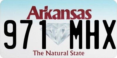 AR license plate 971MHX