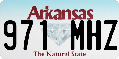 AR license plate 971MHZ