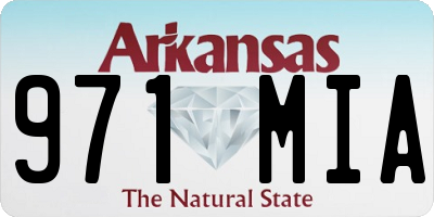 AR license plate 971MIA