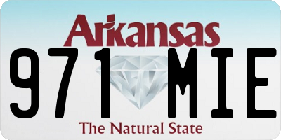 AR license plate 971MIE