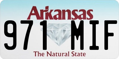 AR license plate 971MIF