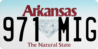 AR license plate 971MIG