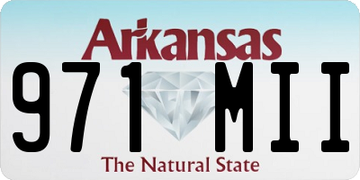 AR license plate 971MII