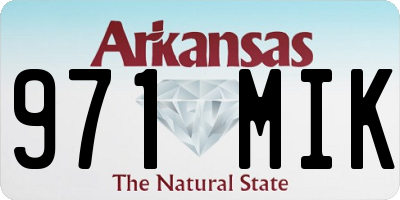 AR license plate 971MIK