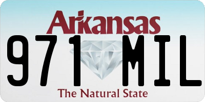 AR license plate 971MIL