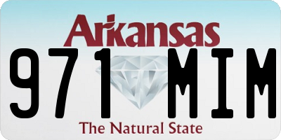 AR license plate 971MIM