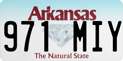 AR license plate 971MIY