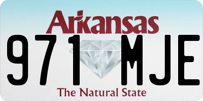 AR license plate 971MJE