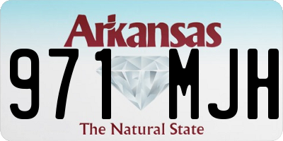 AR license plate 971MJH