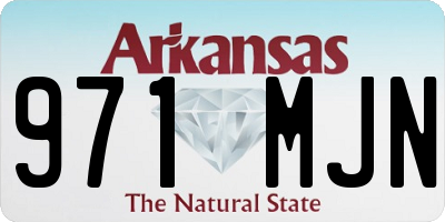 AR license plate 971MJN